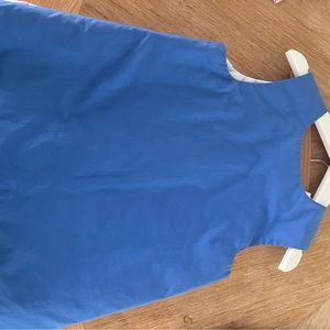 Jumper in blue with white buttons
